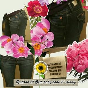 Hudson jeans size 27 Beth baby boot skinny fit